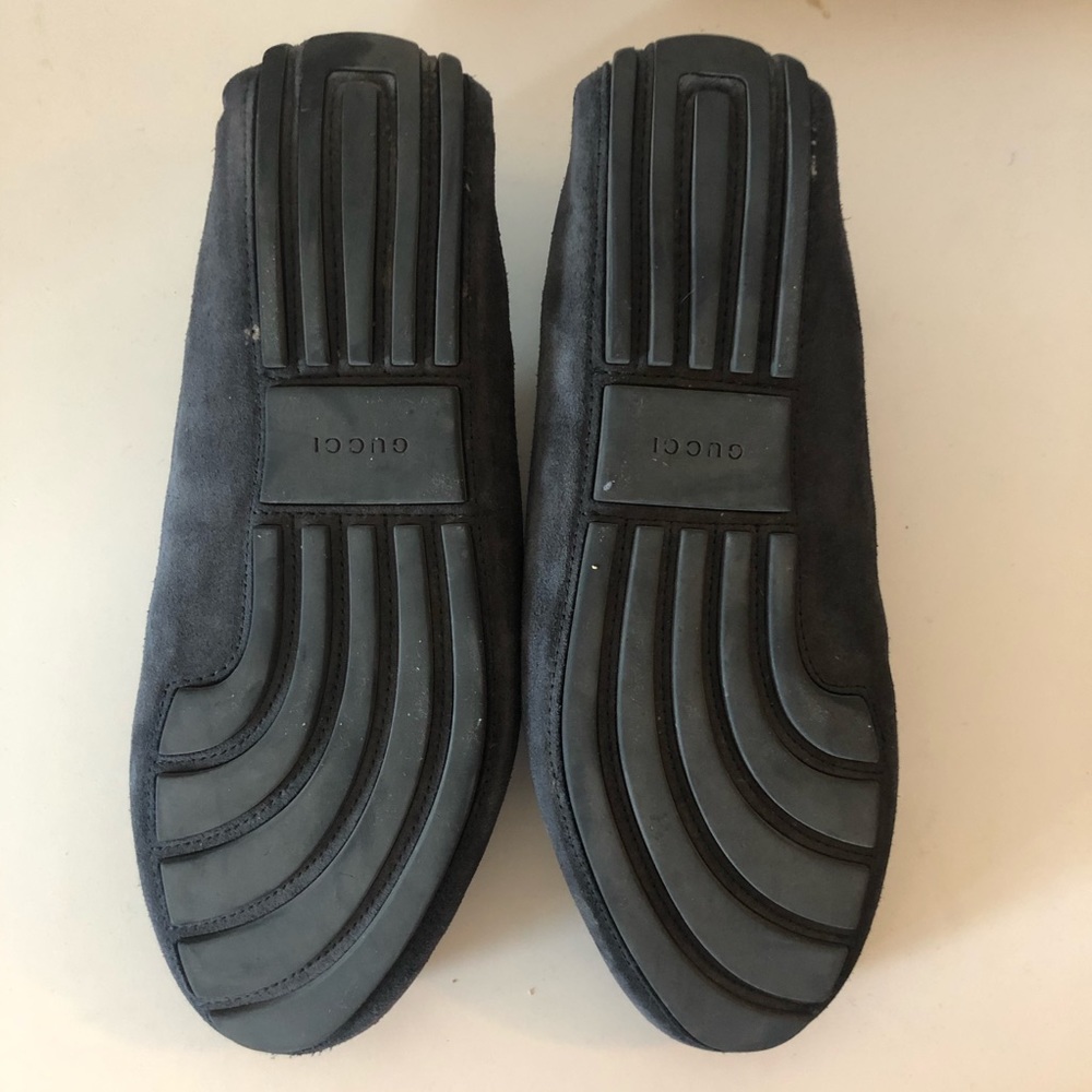 Gucci Silver and Black Loafers Slip-Ons - Picture 11 of 11